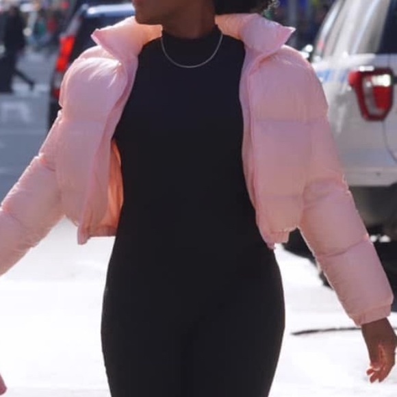 Fashion Nova Light Pink Kids Puffer Jacket - Picture 1 of 3